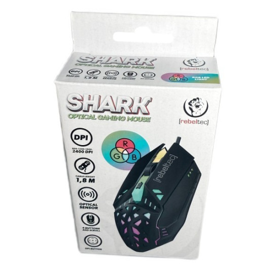 Mysz dla graczy SHARK, USB 1.8m