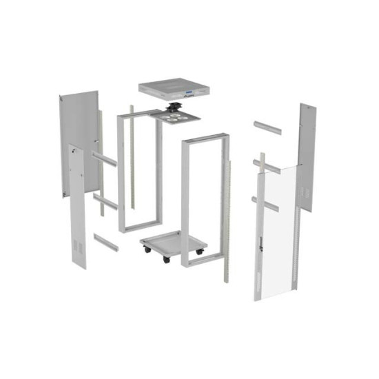 Szafa instalacyjna rack stojąca 19