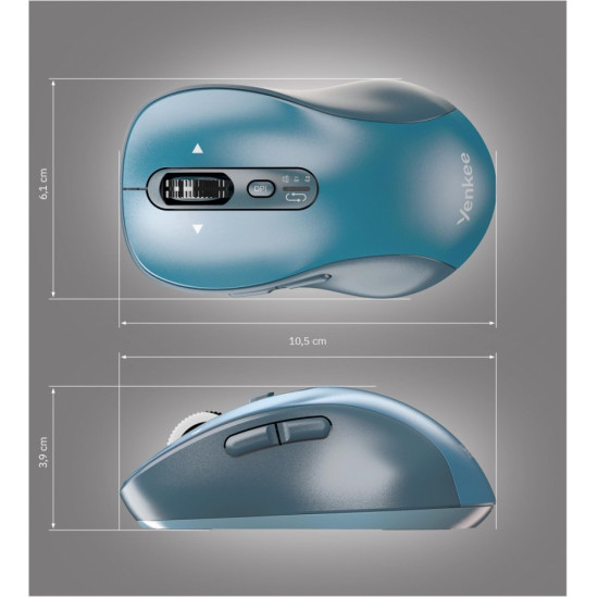 Mysz bezprzewodowa Dual Bluetooth+USB2,4Ghz YMS 2010BE GYRO 