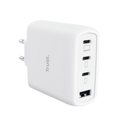 Ładowarka biała MAXO GaN 65W 3xUSB-C 1xUSB-A 