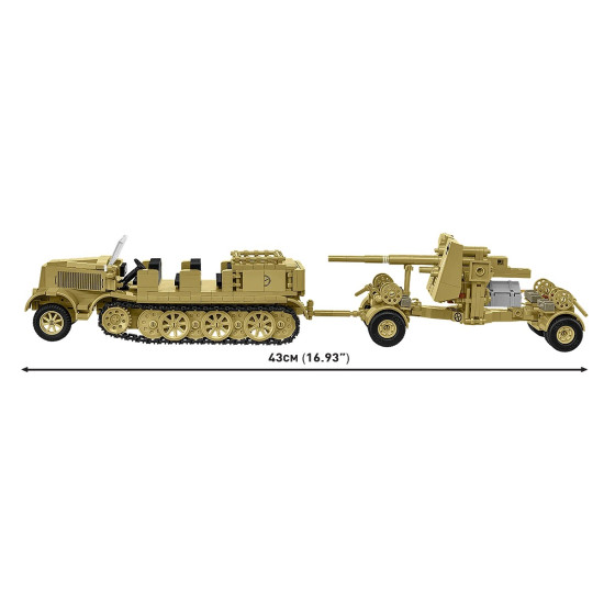 Klocki Sd.Kfz.8 Towing 8.8 cm Flak 36, 975 elementów