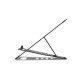 Podstawka EQ notebook aluminiowa, regulowana 