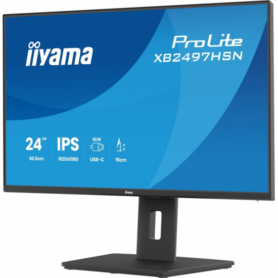 Monitor 24 cale XB2497HSN-B1 IPS, USB-C Dock,HDMI, DP, RJ45 