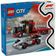 Klocki City 60493 Ciężarówka F1 z bolidem Audi F1 