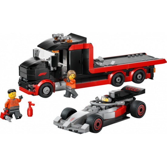 Klocki City 60493 Ciężarówka F1 z bolidem Audi F1 