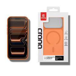 Etui Hybrid Matte Magnetic Etui MagSafe iPhone 17 Pro Max Pomarańczowe