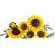Klocki Botanicals 11502 Bukiet słoneczników 