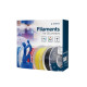 Filament PLA ekstra elastyczny, 1,75 mm, 1 kg, czarny