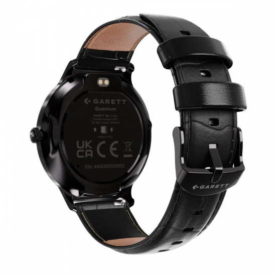 Smartwatch Quantum czarny stalowy 