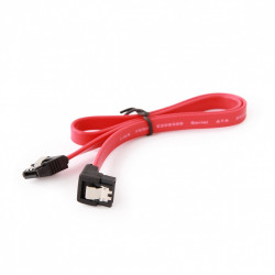 Kabel do dysków SATA DATA III (6GB/S)10cm metalowe zatrzaski kątowy 