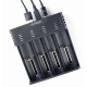 Ładowarka akumulatorów USB Ni-MH + Li-ion, czarna