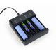 Ładowarka akumulatorów USB Ni-MH + Li-ion, czarna