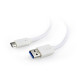 Kabel USB 3.0 typ C(AM/CM) 0.5m biały