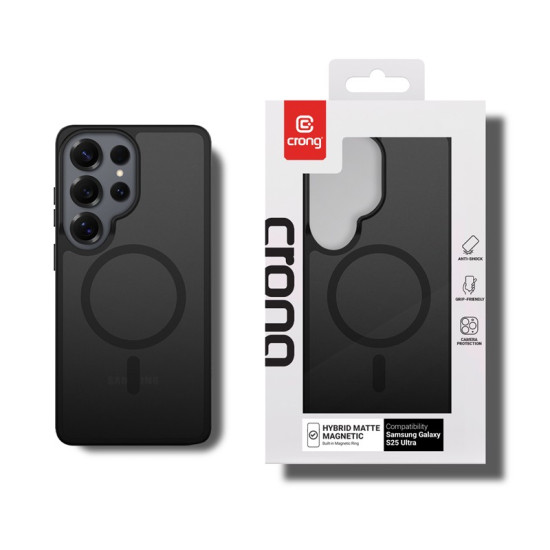Etui Hybrid Matte Magnetic Etui MagSafe Samsung Galaxy S25 Ultra Czarne