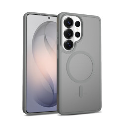 Etui Hybrid Matte Magnetic - MagSafe Samsung Galaxy S26 Ultra Szare