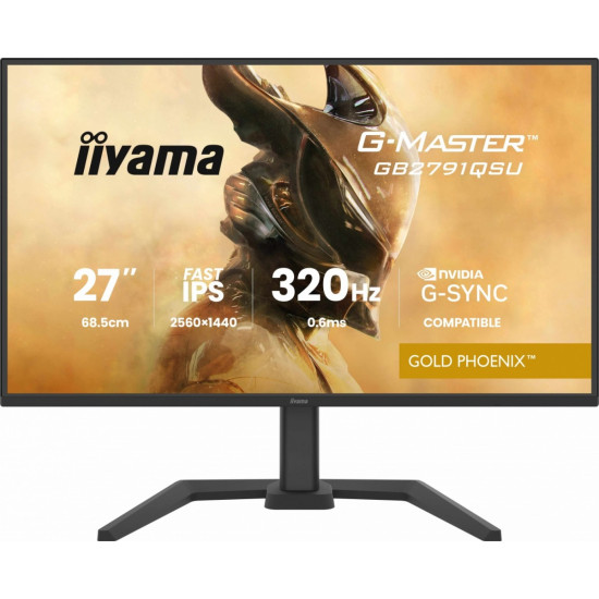 Monitor 25 cali GB2791QSU-B1 0.6ms,DP,2xHDMI 2.1 ,320Hz, Fast IPS,  WQHD,350 cd/m2, USB HUB x4 (2x Type-A, 2x Type-C), G-SYNC compatible - HDMI: 2