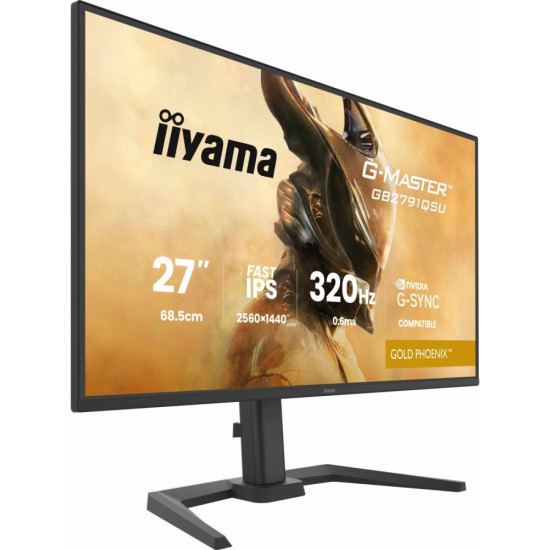 Monitor 25 cali GB2791QSU-B1 0.6ms,DP,2xHDMI 2.1 ,320Hz, Fast IPS,  WQHD,350 cd/m2, USB HUB x4 (2x Type-A, 2x Type-C), G-SYNC compatible - HDMI: 2