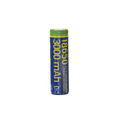 Akumulator litowo-jonowy typ 18650 (10C), 3.7V, 3000mAh z płaskimi biegunami