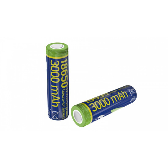 Akumulator litowo-jonowy typ 18650 (10C), 3.7V, 3000mAh z płaskimi biegunami