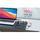 HUB IB-HUB1450-C31 10 x USB TYPE-C Gen 2 z zasilaczem 