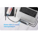 HUB IB-HUB1450-C31 10 x USB TYPE-C Gen 2 z zasilaczem 