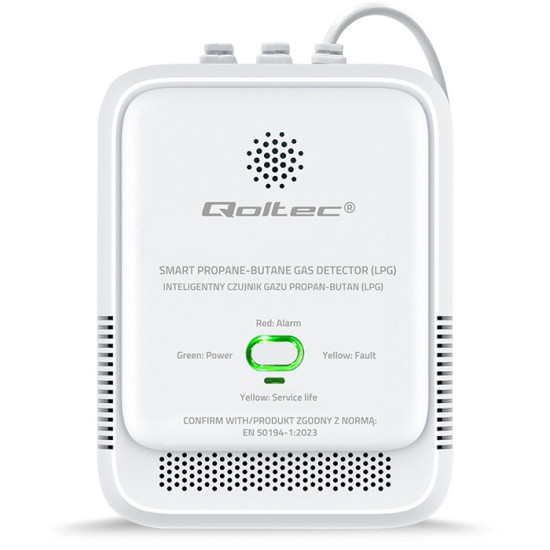 Czujnik wycieku gazu Propan-Butan | detektor LPG | alarm 85dB |  LED 