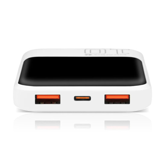 Powerbank 10 000 mAh 2X USB 1X USB-C 22,5W QC4.0 wyświetlacz LED