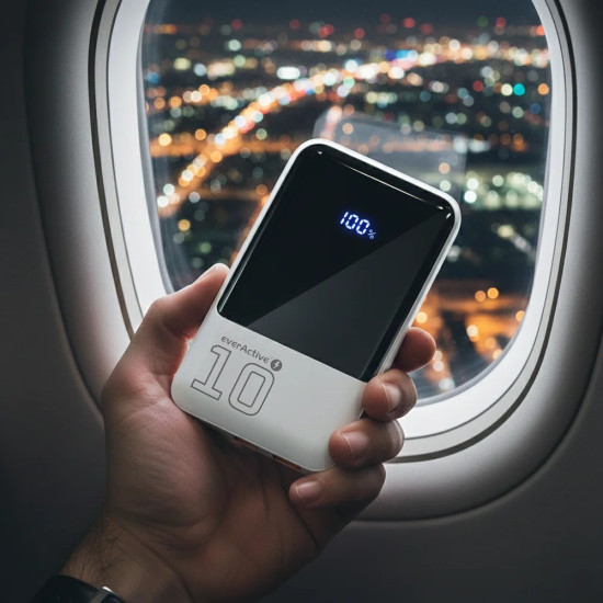 Powerbank 10 000 mAh 2X USB 1X USB-C 22,5W QC4.0 wyświetlacz LED