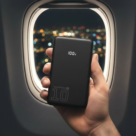 Powerbank 10 000 mAh 2X USB-C 1X USB 20W QC4.0 wyświetlacz LCD