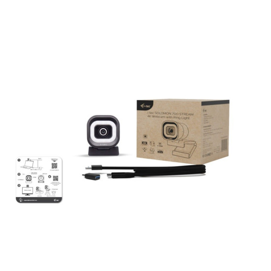 Kamera SOLOMON 700 STREAM 4K Webcam z Ring Light PDAF - CAMSOLOMON4K700 