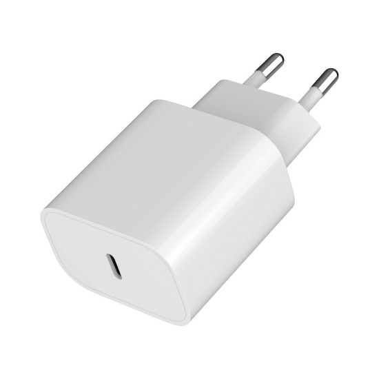 Szybka ładowarka Power Delivery USB typu C, 20 W, biała