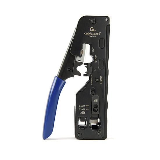 Uniwersalna zaciskarka wtyków RJ45 / RJ12 / RJ11/ Pass-through