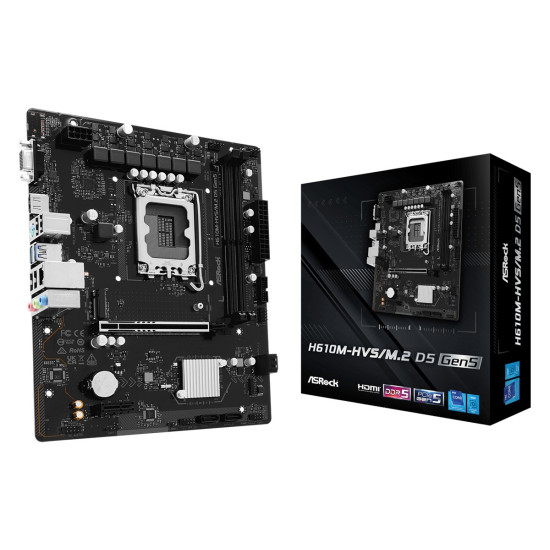 Płyta główna H610M-HVS/M.2 D5 GEN5 s1700 2DDR5 DP/HDMI mATX 
