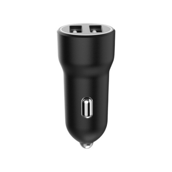 Ładowarka samochodowa USB 2-portowa, 3.1 A, czarna