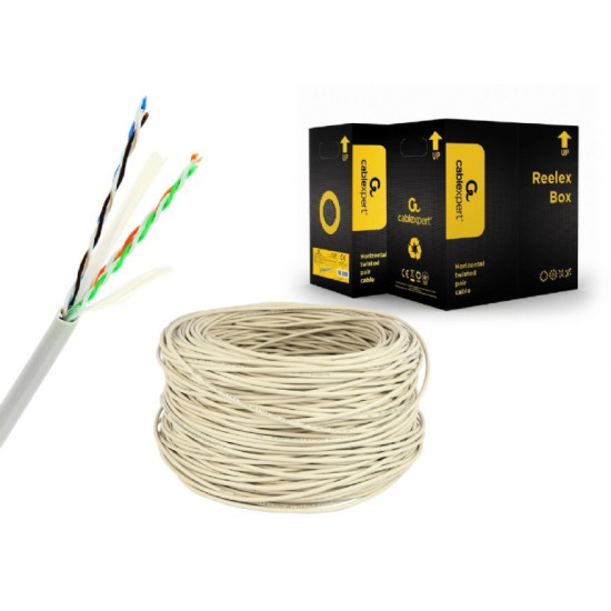 Kabel CAT6 UTP LAN (premium CCA), linka, Eca, 305 m