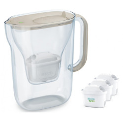 Dzbanek filtrujący Style Essential 2.4l + 3 wkłady, piaskowy