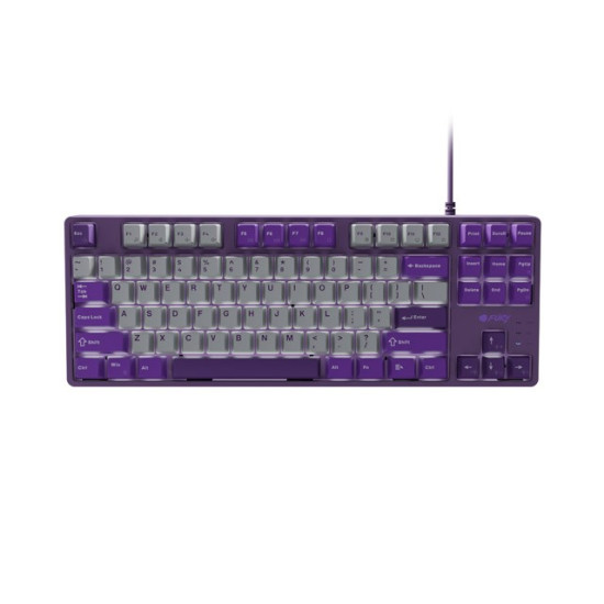Klawiatura Fury Kanabo K2 US szaro-fioletowa mechaniczna 