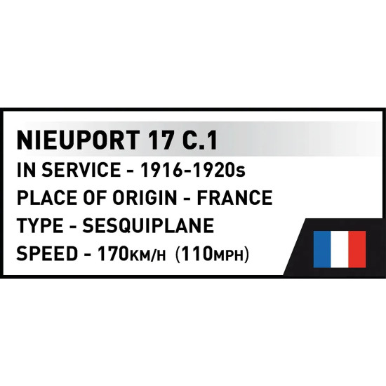 Klocki Nieuport 17 C.1 277 klocków