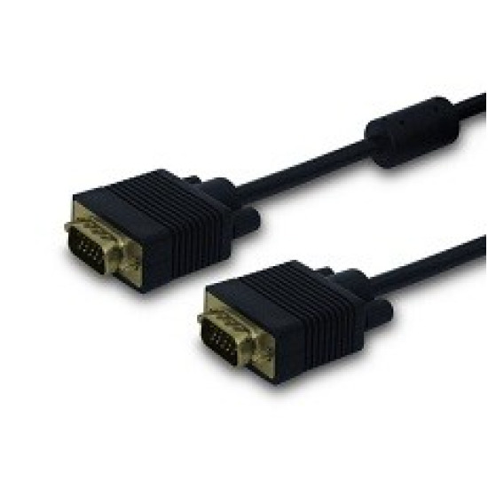 Kabel VGA (M )- VGA (M) ekranowany 2 feryty CL-202