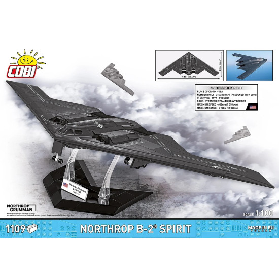 Klocki Northrop B-2 Spirit 1109 klocków