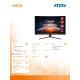 Monitor G32C4X 31,5 cali/LED/FHD/Curve/250Hz/Black 