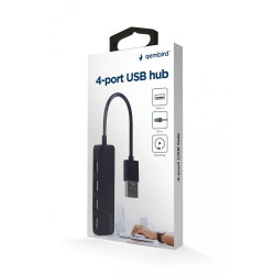 HUB USB 2.0 4-porty, czarny 