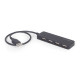 HUB USB 2.0 4-porty, czarny 