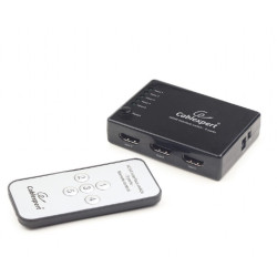 Przełącznik HDMI z pilotem - pięć nadajników jeden      odbiornik