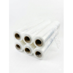 Folia stretch transparent 23mic 1,5 kg x 6  BOX 