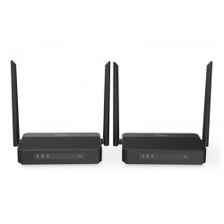 Przedłużacz / Extender HDMI bezprzewodowy z KVM do 100m | UHD 4K@60Hz | Audio | Niskie opóźnienie 16ms (Zestaw)