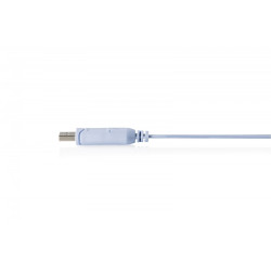 Kabel adapter do konsoli USB-A 2.0 męski do RJ45 | Chipset FTDI (FT232RNL) | jasnoniebieski | 1.8m