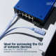 Kabel adapter do konsoli USB-A 2.0 męski do RJ45 | Chipset FTDI (FT232RNL) | jasnoniebieski | 1.8m