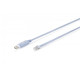 Kabel adapter do konsoli USB-A 2.0 męski do RJ45 | Chipset FTDI (FT232RNL) | jasnoniebieski | 1.8m