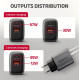 Ładowarka sieciowa ACU-PQ67D PD&QC 67W 2-port GaN, Ekran LED, USB-A  + USB-C